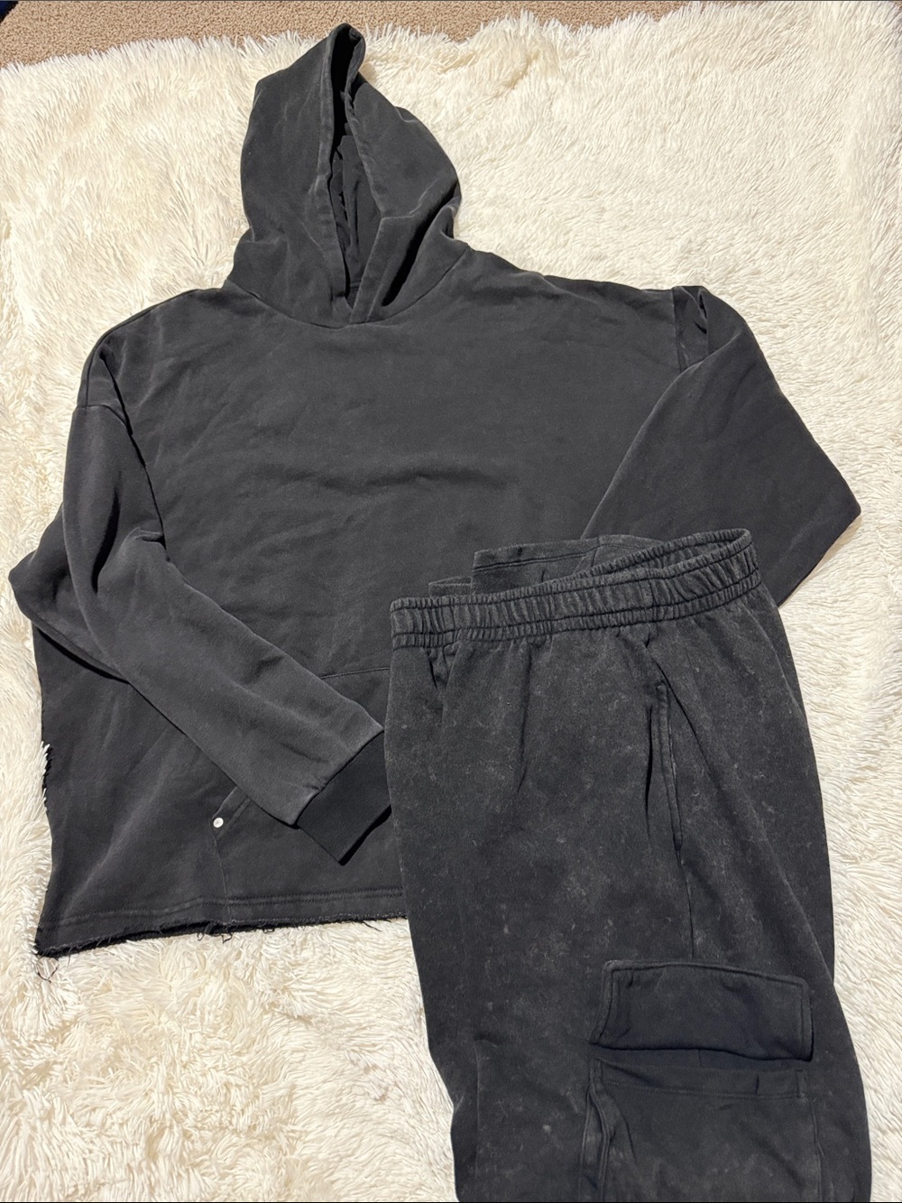 Fashion Nova Black Men's Hoodie & Jogger Set